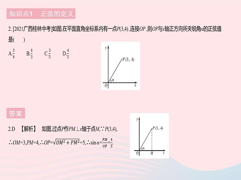 2023九年级数学下册第二十八章锐角三角函数28.1锐角三角函数课时1正弦作业课件新版新人教版第4页