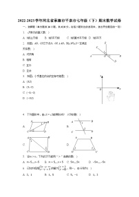 2022-2023学年河北省承德市平泉市七年级（下）期末数学试卷（含解析）