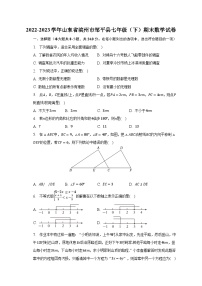 2022-2023学年山东省滨州市邹平县七年级（下）期末数学试卷（含解析）