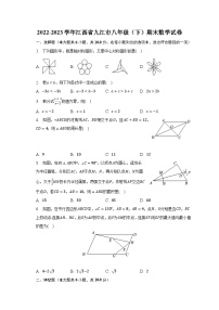 2022-2023学年江西省九江市八年级（下）期末数学试卷（含解析）