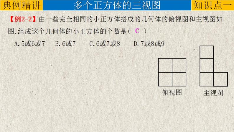 专题7.1 投影与视图-中考数学第一轮总复习课件08