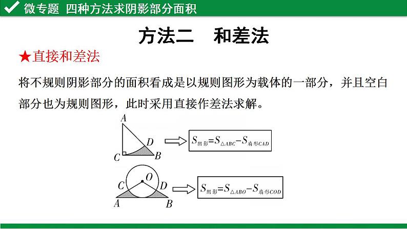 专题复习 -阴影部分面积的计算课件-数学中考一轮复习06