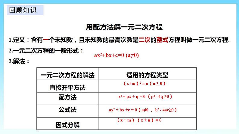 湘教版数学九年级上册  2.3 一元二次方程的判别式 (课件+教案+练习）02