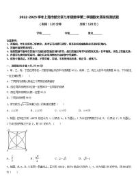 2022-2023学年上海市部分区七年级数学第二学期期末质量检测试题含答案