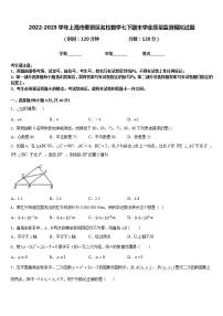 2022-2023学年上海市奉贤区名校数学七下期末学业质量监测模拟试题含答案