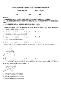 2022-2023学年上海市虹口区七下数学期末达标检测试题含答案