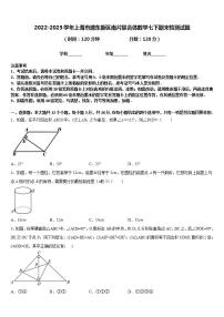 2022-2023学年上海市浦东新区南片联合体数学七下期末检测试题含答案