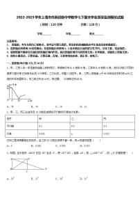 2022-2023学年上海市市西初级中学数学七下期末学业质量监测模拟试题含答案