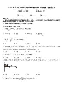 2022-2023学年上海市文来中学七年级数学第二学期期末达标检测试题含答案