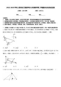 2022-2023学年上海市张江集团学校七年级数学第二学期期末达标测试试题含答案