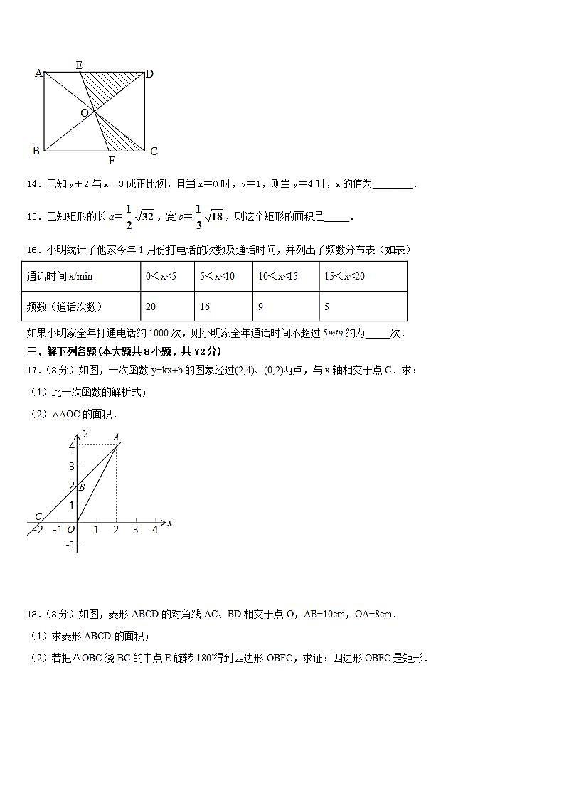 2022-2023学年内蒙古乌兰察布市北京八中学分校七下数学期末检测模拟试题含答案第3页