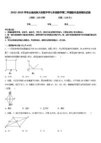 2022-2023学年云南民族大附属中学七年级数学第二学期期末监测模拟试题含答案