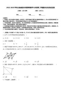 2022-2023学年云南省临沧市镇康县数学七年级第二学期期末达标测试试题含答案