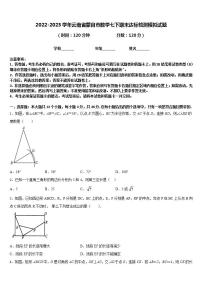 2022-2023学年云南省蒙自市数学七下期末达标检测模拟试题含答案