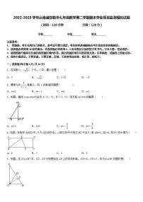 2022-2023学年云南省弥勒市七年级数学第二学期期末学业质量监测模拟试题含答案