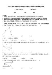 2022-2023学年内蒙古赤峰市名校数学七下期末达标检测模拟试题含答案