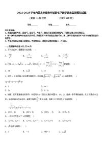 2022-2023学年内蒙古赤峰市宁城县七下数学期末监测模拟试题含答案