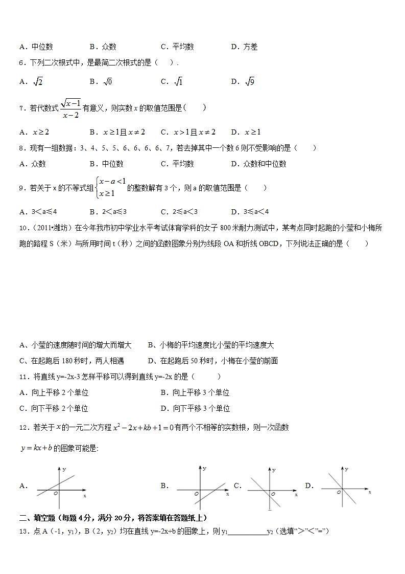 2022-2023学年内蒙古通辽市科尔沁右翼中学旗县数学七下期末学业质量监测模拟试题含答案02