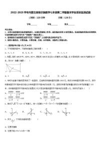 2022-2023学年内蒙古准格尔旗数学七年级第二学期期末学业质量监测试题含答案