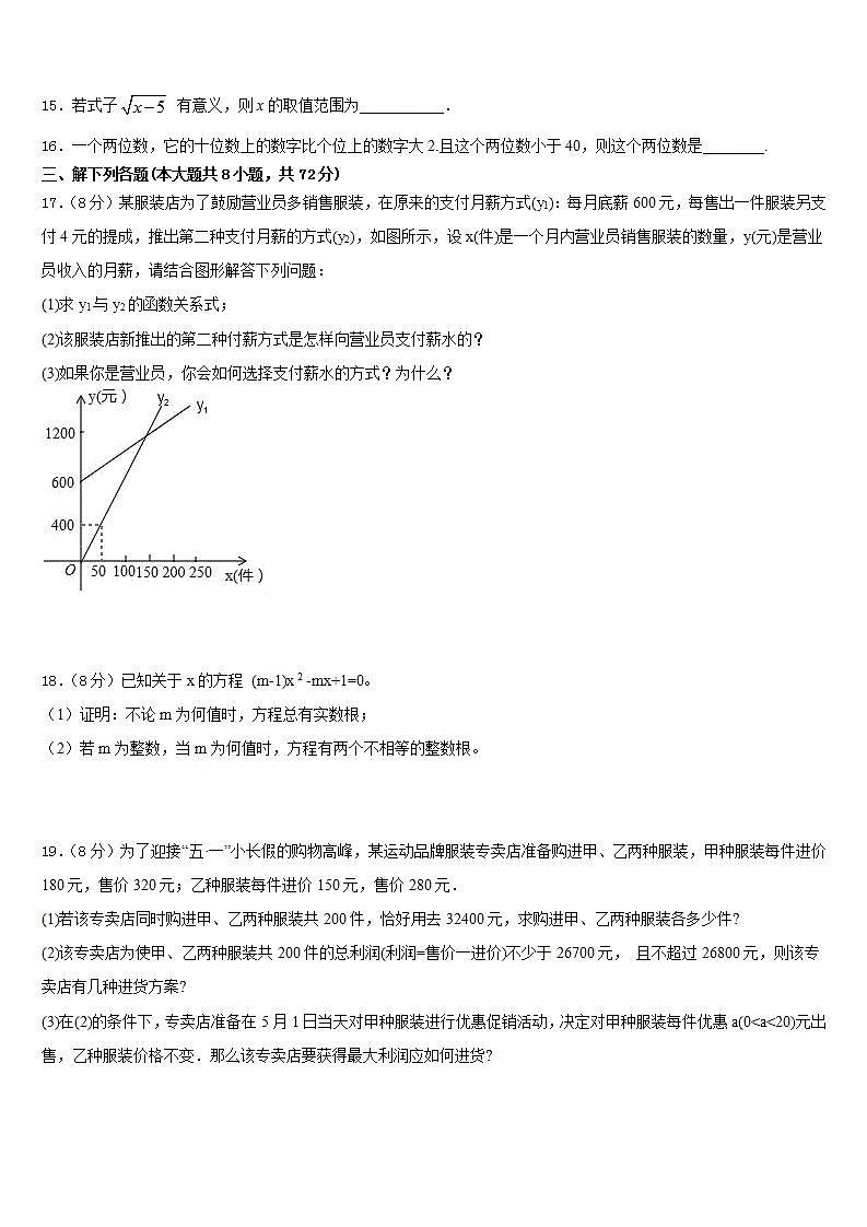2022-2023学年包头市和平中学数学七下期末学业质量监测模拟试题含答案03