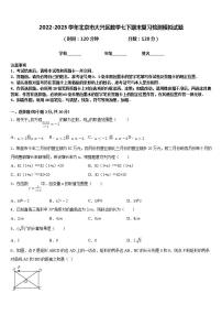 2022-2023学年北京市大兴区数学七下期末复习检测模拟试题含答案