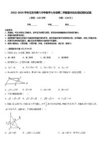 2022-2023学年北京市第八中学数学七年级第二学期期末综合测试模拟试题含答案