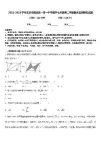 2022-2023学年北京市海淀区一零一中学数学七年级第二学期期末监测模拟试题含答案