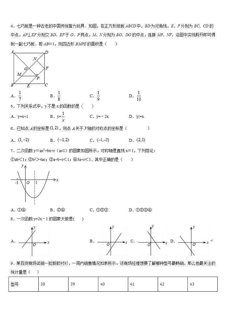 2022-2023学年北京海淀区一零一中学数学七下期末复习检测试题含答案02
