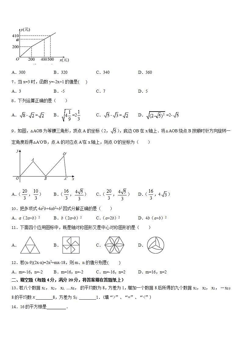 2022-2023学年北京市顺义区名校数学七年级第二学期期末质量检测模拟试题含答案第2页
