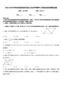 2022-2023学年吉林省白城市洮北区三合乡中学数学七下期末达标检测模拟试题含答案