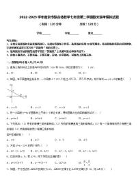 2022-2023学年南京市联合体数学七年级第二学期期末联考模拟试题含答案