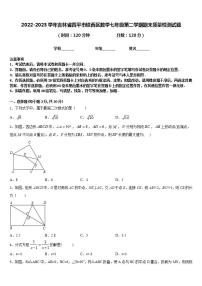 2022-2023学年吉林省四平市铁西区数学七年级第二学期期末质量检测试题含答案