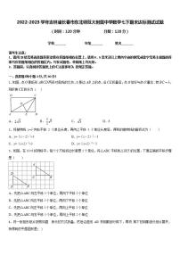 2022-2023学年吉林省长春市东北师范大附属中学数学七下期末达标测试试题含答案