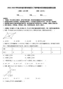 2022-2023学年吉林省长春市高新区七下数学期末质量跟踪监视模拟试题含答案