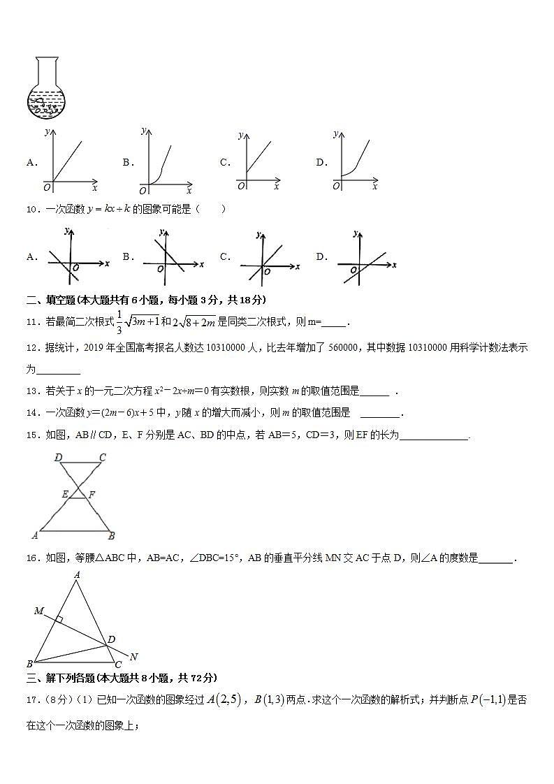 2022-2023学年吉林省长春市名校七下数学期末教学质量检测试题含答案03