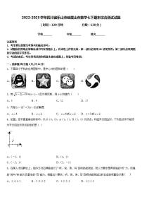 2022-2023学年四川省乐山市峨眉山市数学七下期末综合测试试题含答案