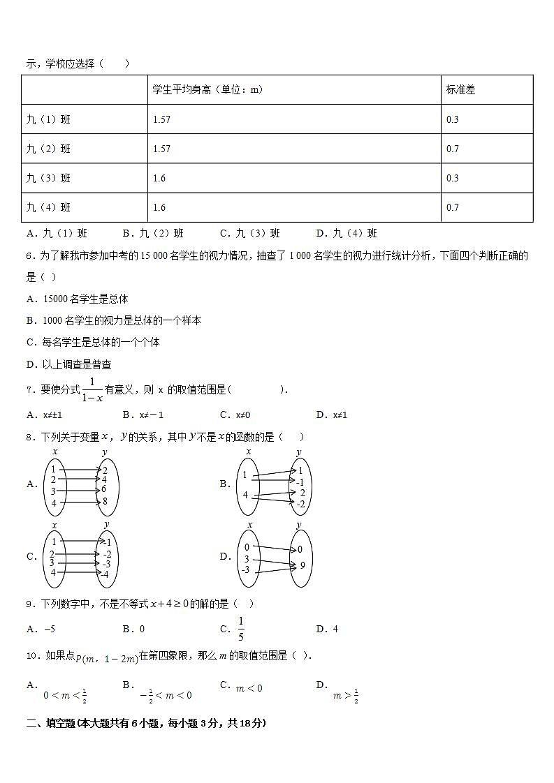 2022-2023学年四川省乐山市第七中学数学七年级第二学期期末复习检测模拟试题含答案02