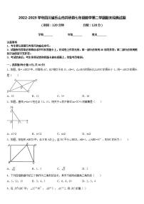 2022-2023学年四川省乐山市井研县七年级数学第二学期期末经典试题含答案