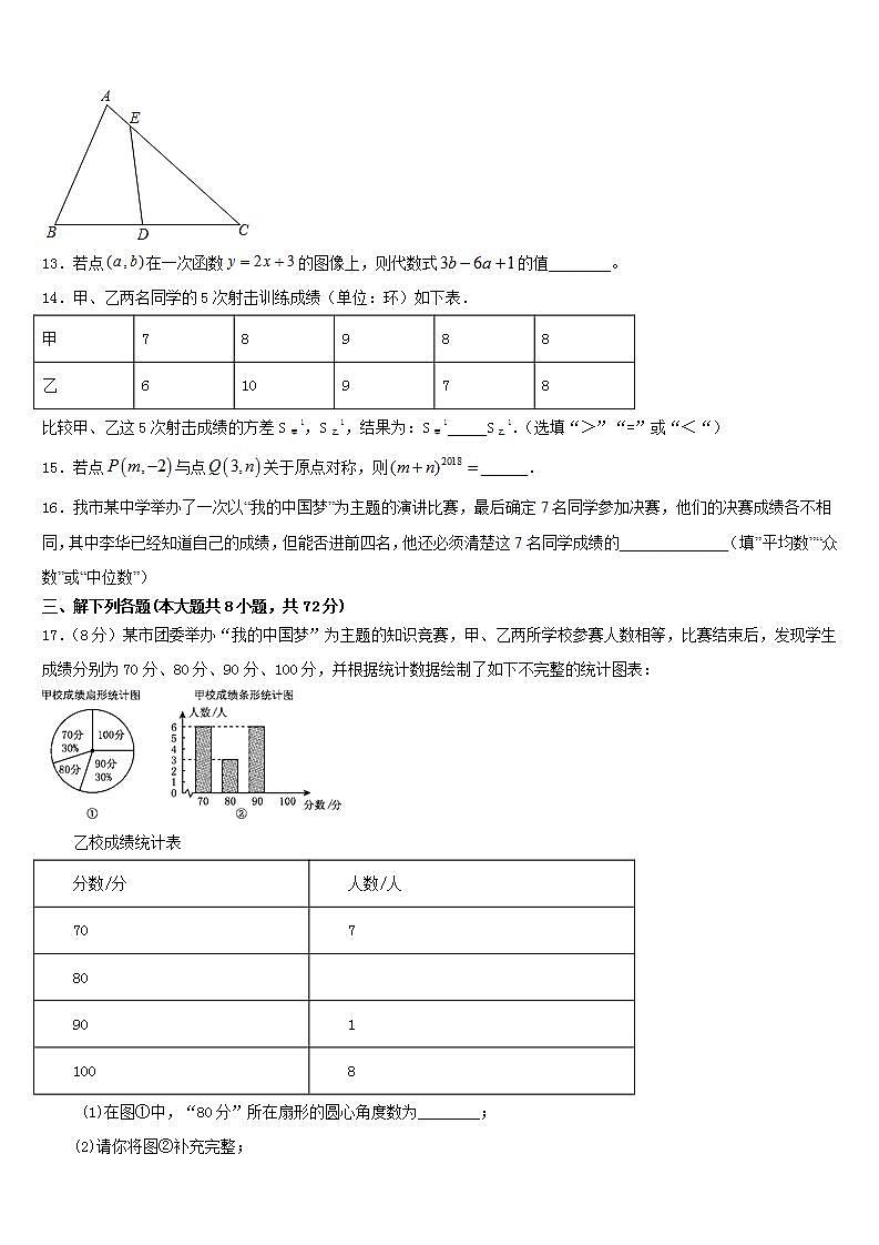 2022-2023学年四川省乐山市井研县七年级数学第二学期期末经典试题含答案第3页