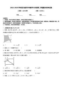 2022-2023学年四川省巴中市数学七年级第二学期期末统考试题含答案