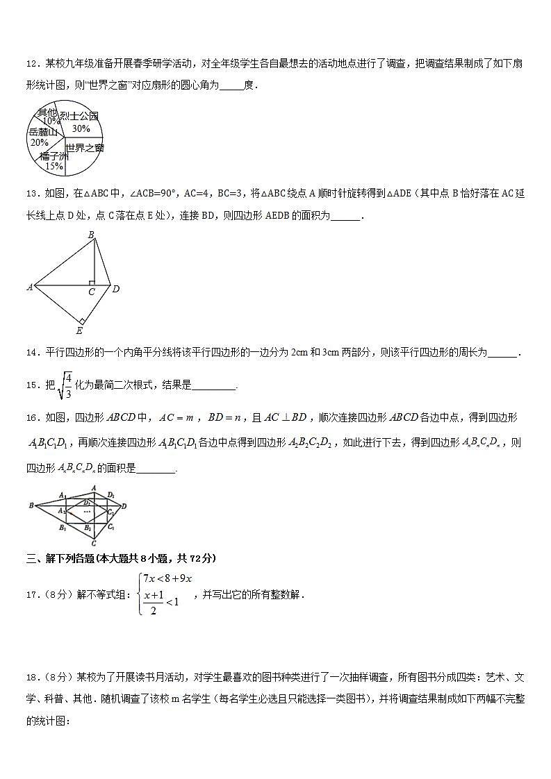 2022-2023学年四川省大邑县晋原初中七下数学期末质量跟踪监视试题含答案03