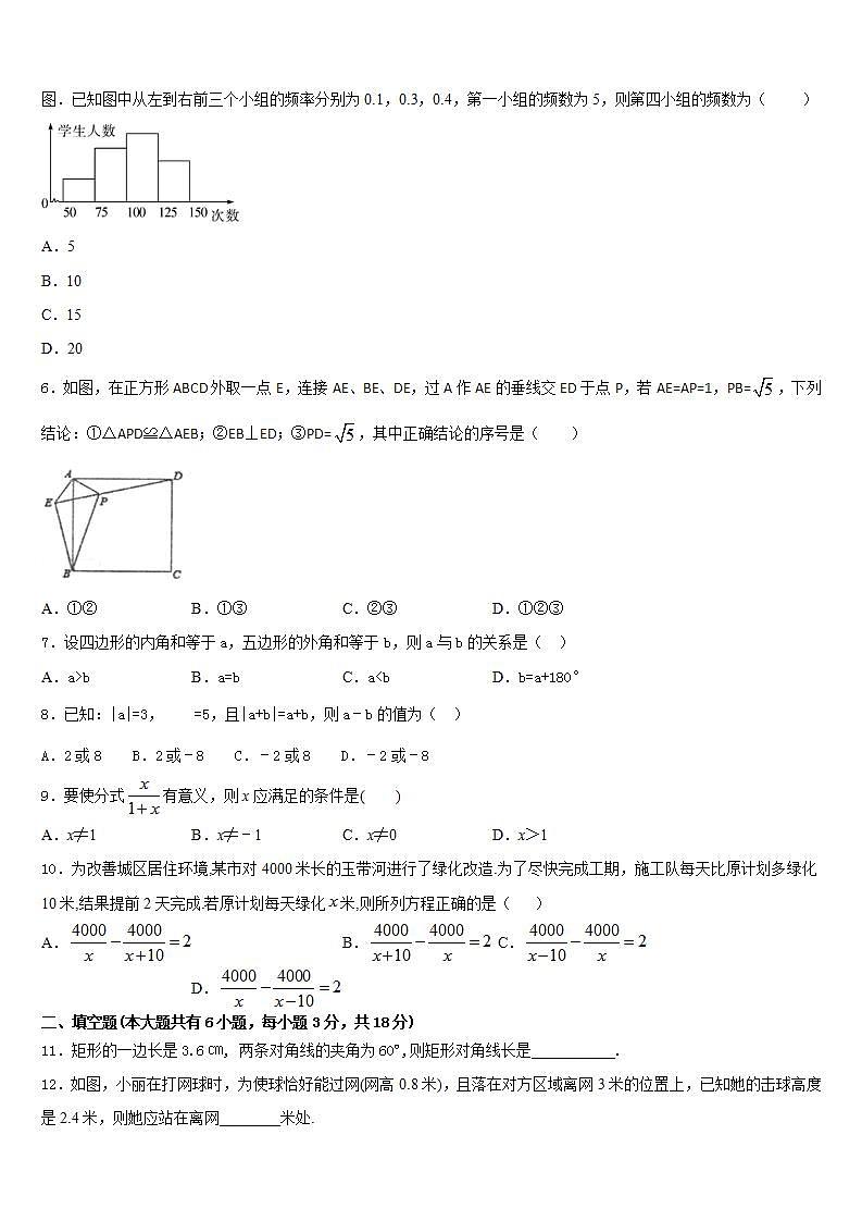 2022-2023学年四川省德阳中江县初中数学七年级第二学期期末统考试题含答案第2页