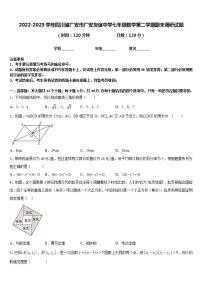 2022-2023学年四川省广安市广安友谊中学七年级数学第二学期期末调研试题含答案