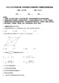 2022-2023学年四川省广安市武胜县七年级数学第二学期期末统考模拟试题含答案