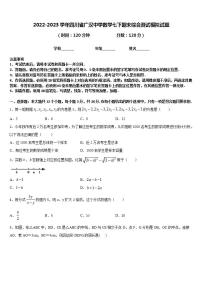 2022-2023学年四川省广汉中学数学七下期末综合测试模拟试题含答案