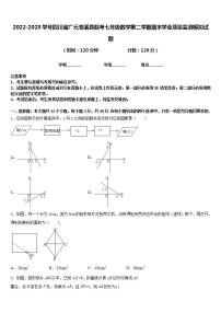 2022-2023学年四川省广元苍溪县联考七年级数学第二学期期末学业质量监测模拟试题含答案