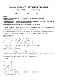 2022-2023学年四川省广元中学七下数学期末教学质量检测试题含答案