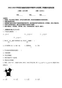 2022-2023学年四川省南充高级中学数学七年级第二学期期末监测试题含答案