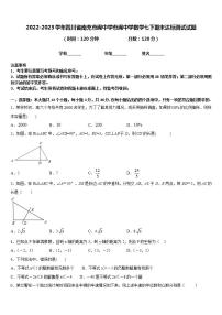 2022-2023学年四川省南充市阆中学市阆中学数学七下期末达标测试试题含答案