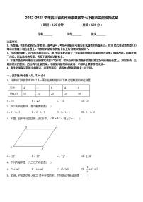 2022-2023学年四川省达州市渠县数学七下期末监测模拟试题含答案